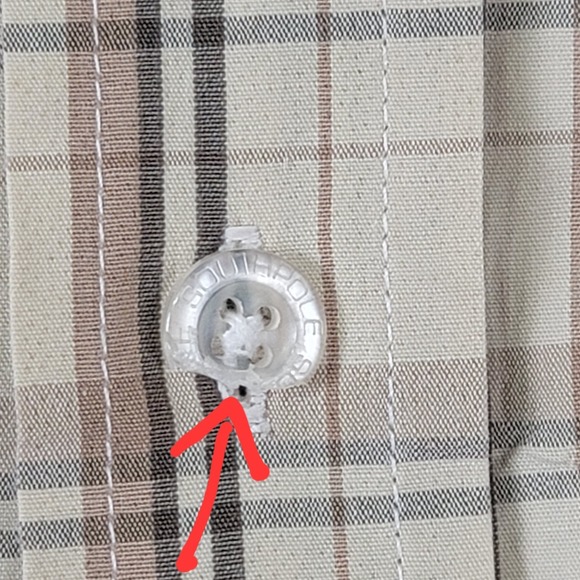 Southpole Men's XXL Plaid Short Sleeve Button Up Shirt Beige Tan Cotton Vintage - Picture 13 of 14